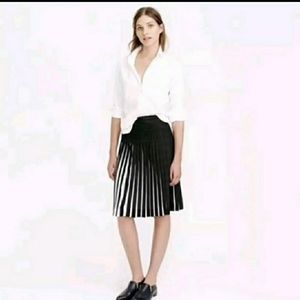 J.Crew Stitched Sunburst Skirt In Stripe